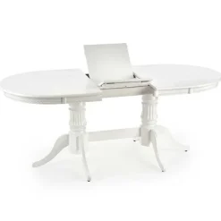 Tavolo 150/190cm da pranzo allungabile moderno bianco lucido Duncan