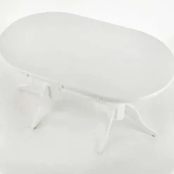 Tavolo 150/190cm da pranzo allungabile moderno bianco lucido Duncan