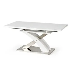 Tavolo 160/220cm in vetro allungabile bianco lucido Iride Gihome®