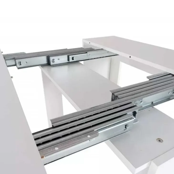 Tavolo consolle allungabile 52/238cm moderno nobilitato bianco opaco Virginia