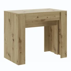 Tavolo consolle allungabile 52/238cm moderno nobilitato rovere rustico Virginia