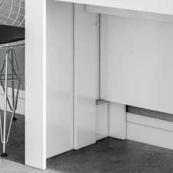 Tavolo consolle allungabile 51/237cm bianco lucido Asia Gihome®