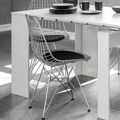 Tavolo consolle allungabile 51/237cm bianco lucido Asia Gihome®