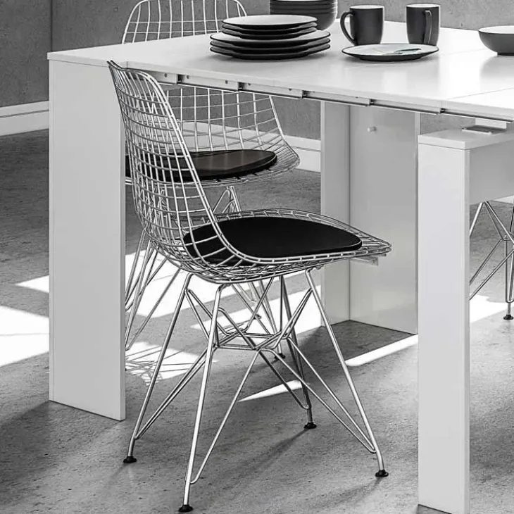 Tavolo consolle allungabile 51/237cm bianco lucido Asia Gihome®