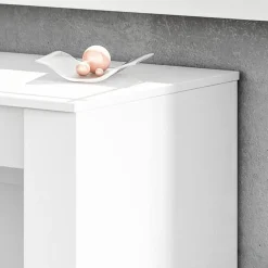 Tavolo consolle allungabile 51/237cm bianco lucido Asia Gihome®