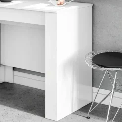 Tavolo consolle allungabile 51/237cm bianco lucido Asia Gihome®