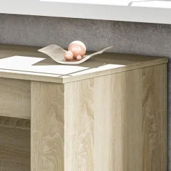 Tavolo consolle allungabile 51/237cm rovere naturale Asia Gihome®