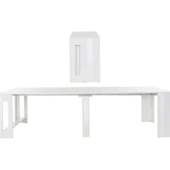 Tavolo consolle allungabile 50-300cm bianco lucido Zenzero
