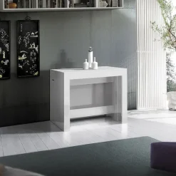 Tavolo consolle allungabile 50-300cm bianco lucido Zenzero