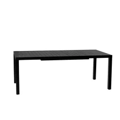 Tavolo da giardino allungabile 200/300x100cm in alluminio antracite Brezza