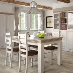 Tavolo da pranzo allungabile 160x90cm pino frassinato rovere Blend