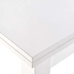 Tavolo da pranzo allungabile moderno 80/160cm bianco frassinato Akainu