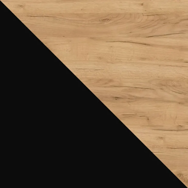 Tavolo da pranzo allungabile 160/236x90 cm industrial rovere metallo nero Hexa