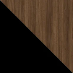 Tavolo da pranzo allungabile 100/138x100 cm rotondo industrial noce metallo nero Cortex