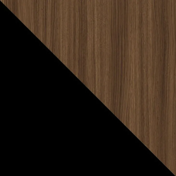 Tavolo da pranzo allungabile 100/138x100 cm rotondo industrial noce metallo nero Cortex