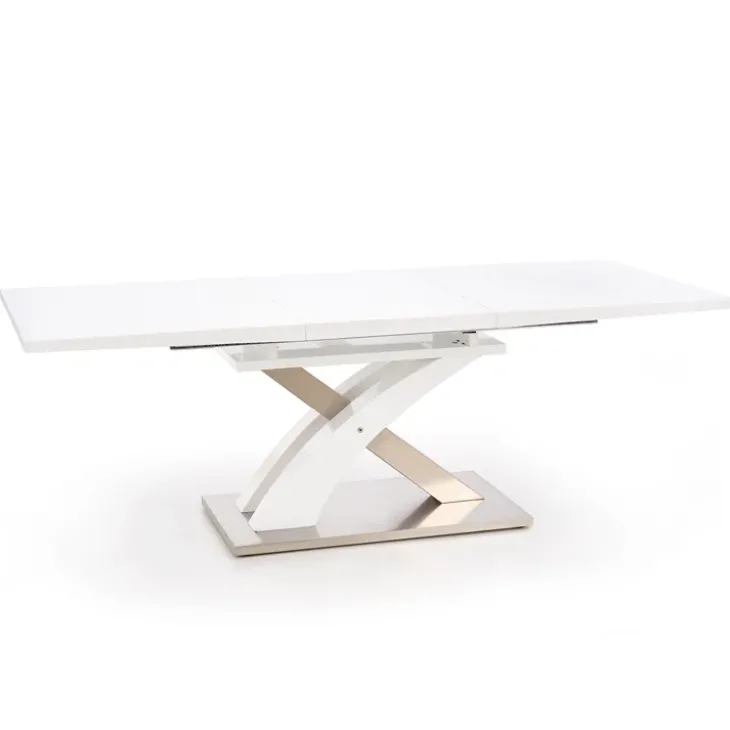 Tavolo da pranzo allungabile 160/220cm moderno bianco lucido Iride Gihome®