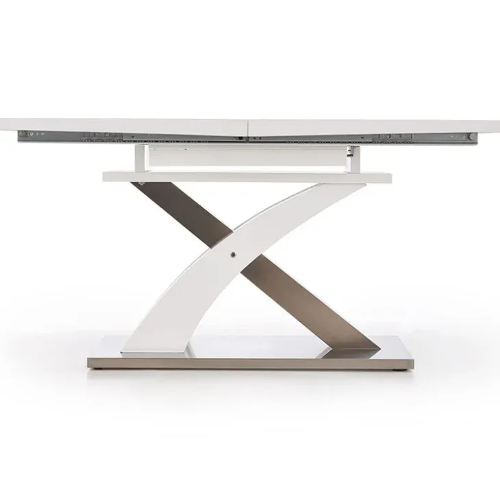 Tavolo da pranzo allungabile 160/220cm moderno bianco lucido Iride Gihome®