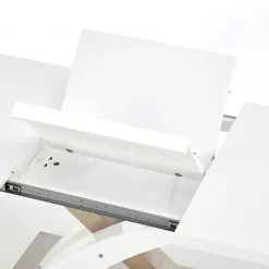 Tavolo da pranzo allungabile 160/220cm moderno bianco lucido Iride Gihome®