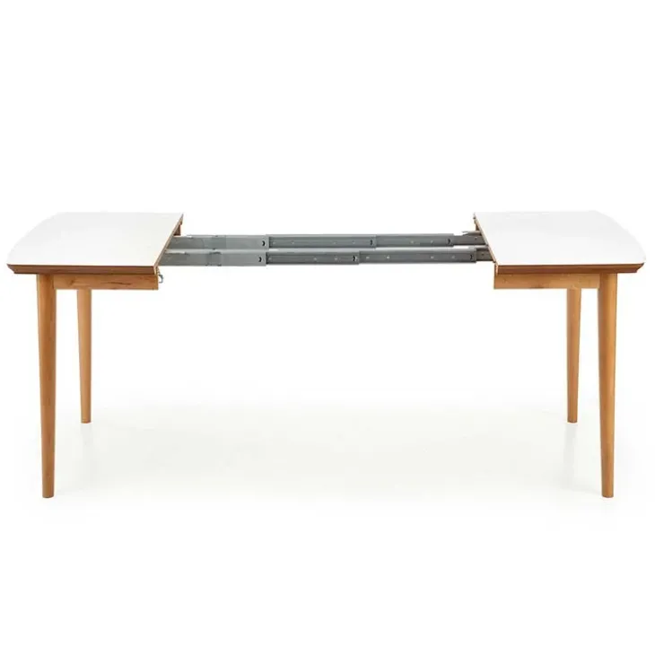 Tavolo da pranzo allungabile 90/190cm bianco opaco rovere Mostar