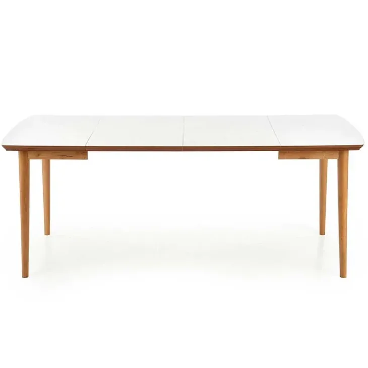 Tavolo da pranzo allungabile 90/190cm bianco opaco rovere Mostar