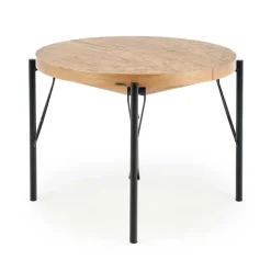 Tavolo da pranzo allungabile moderno 100/300cm rovere nero Wally