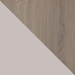 Tavolo da pranzo allungabile 180/256x110cm industrial rovere scuro metallo cashmere Rail