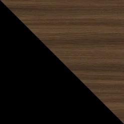 Tavolo da pranzo allungabile 100/176x100 cm rotondo industrial noce metallo nero Monox