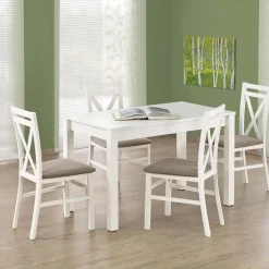 Tavolo da pranzo industrial moderno 120x68cm bianco Garp