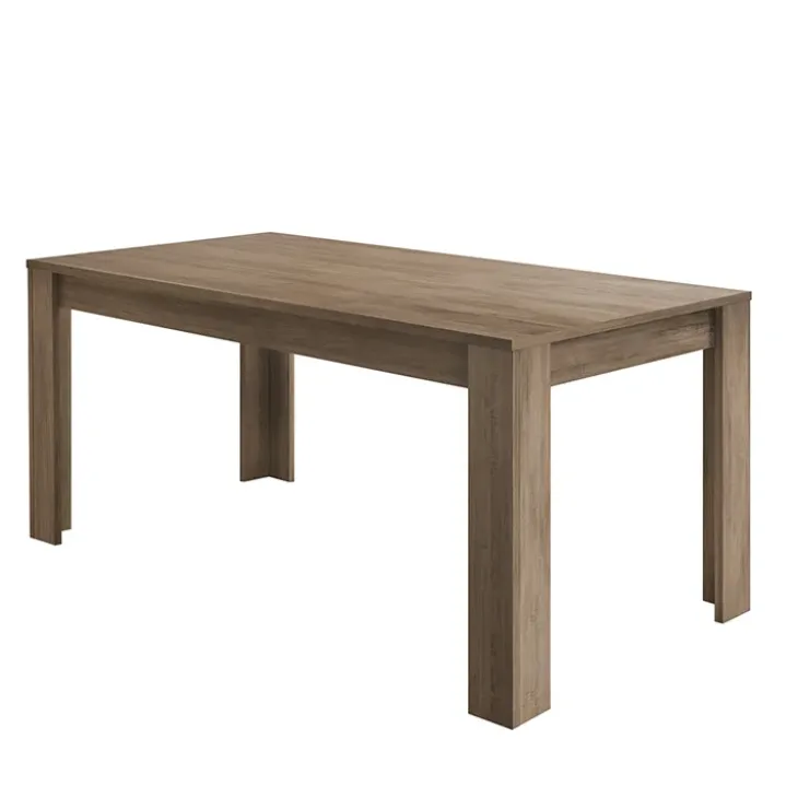 Tavolo da pranzo rettangolare moderno 180x90cm rovere scuro Alvarez