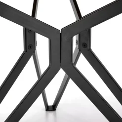 Tavolo da pranzo rotondo 120x120cm rovere dorato nero Margherita Gihome®
