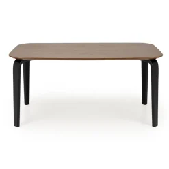 Tavolo da pranzo 169x90cm moderno rovere noce nero Basilia