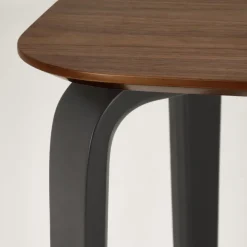 Tavolo da pranzo 169x90cm moderno rovere noce nero Basilia