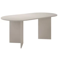 Tavolo da pranzo 185x90cm ovale beige cashmere Elden
