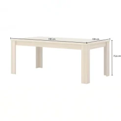 Tavolo da pranzo 190x100 cm rovere Écarté
