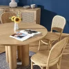 Tavolo moderno rotondo 120/77cm rovere Canberra