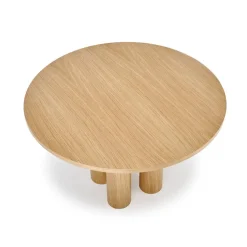 Tavolo moderno rotondo 120/77cm rovere Canberra