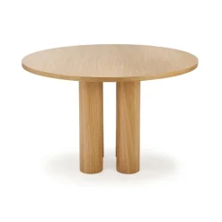 Tavolo moderno rotondo 120/77cm rovere Canberra