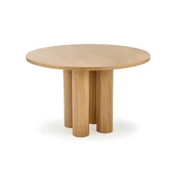 Tavolo moderno rotondo 120/77cm rovere Canberra