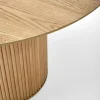 Tavolo rotondo moderno 120x78cm rovere naturale Italo