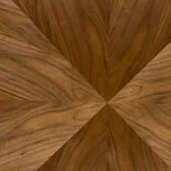 Tavolo rotondo 120x120cm moderno rovere noce nero Camomilla