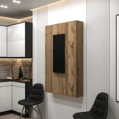 Tavolo 135x203cm a scomparsa moderno rettangolare rovere nero Hope