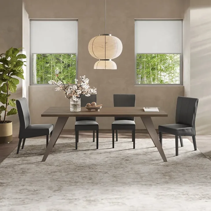 Tavolo 210x90cm bronzo rovere scuro Jonson