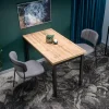 Tavolo 120x68 cm da pranzo moderno rovere nero Wayne