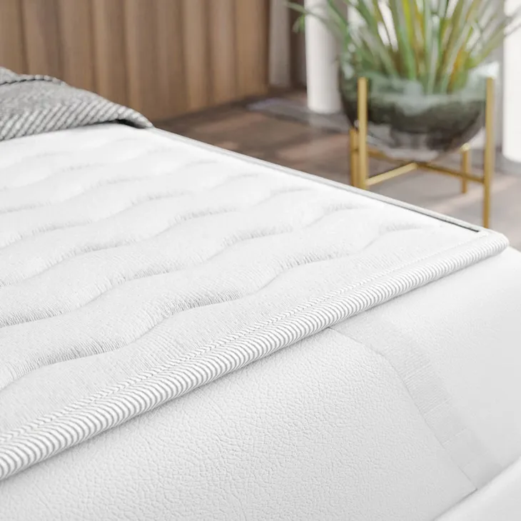 Topper matrimoniale king size 200x200cm trapuntato imbottito con elastici bianco Corsica