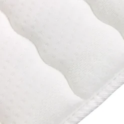 Topper matrimoniale king size 200x200cm trapuntato imbottito con elastici bianco Corsica