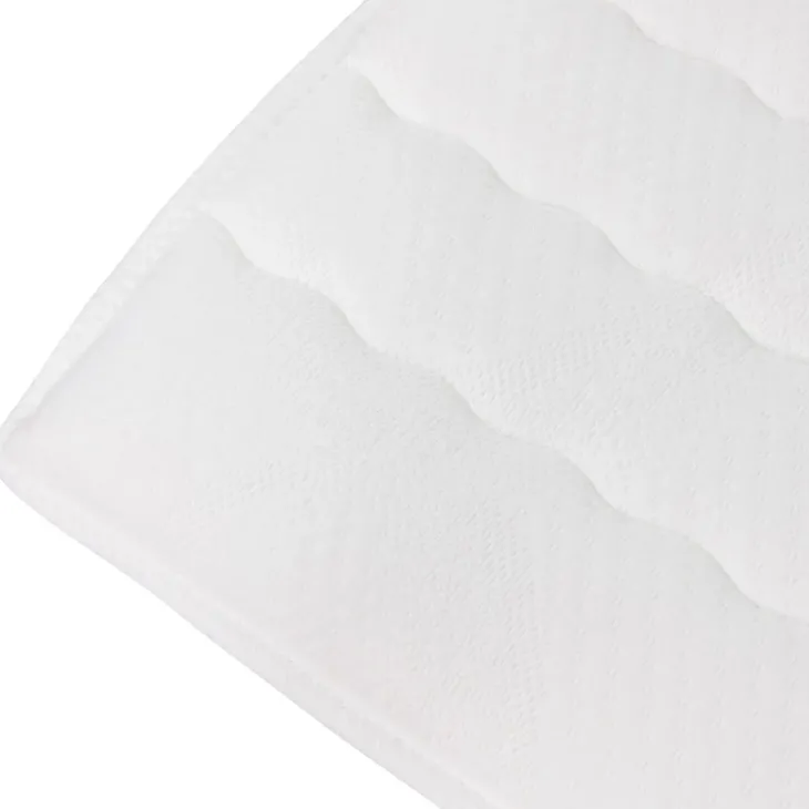 Topper matrimoniale king size 200x200cm trapuntato imbottito con elastici bianco Corsica