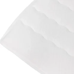 Topper matrimoniale oversize 180x200cm trapuntato imbottito con elastici bianco Corsica