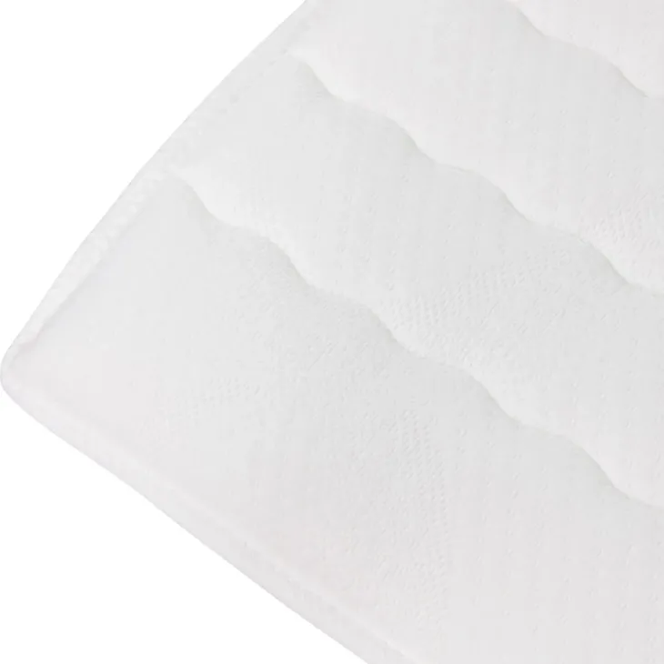 Topper matrimoniale oversize 180x200cm trapuntato imbottito con elastici bianco Corsica