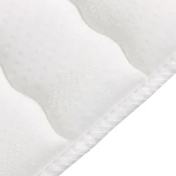 Topper matrimoniale 160x200cm trapuntato imbottito con elastici bianco Corsica
