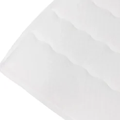 Topper matrimoniale 160x200cm trapuntato imbottito con elastici bianco Corsica